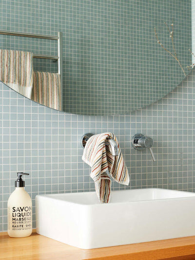 CITTA Alice Organic Cotton Bath Range - Moss/Multi Home On Darley Homewares Mona Vale