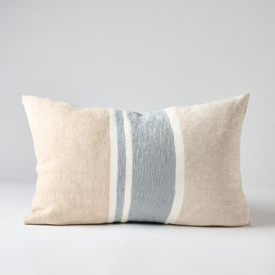 Magnus Linen Cushion Natural/Blue Home on Darley Mona Vale 