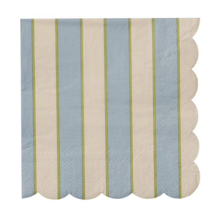 Carnival Blue/Ivory Napkins 20 pack 3PLY Home on Darley Mona Vale