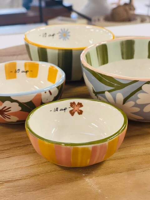 Lulu S/4 Ceramic Measuring Cups home on Darley Mona Vale