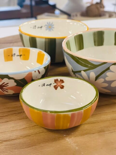 Lulu S/4 Ceramic Measuring Cups home on Darley Mona Vale