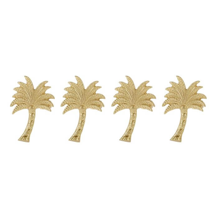 Kona Set 4 Metal Napkin Rings Gold-Home on Darley Mona Vale