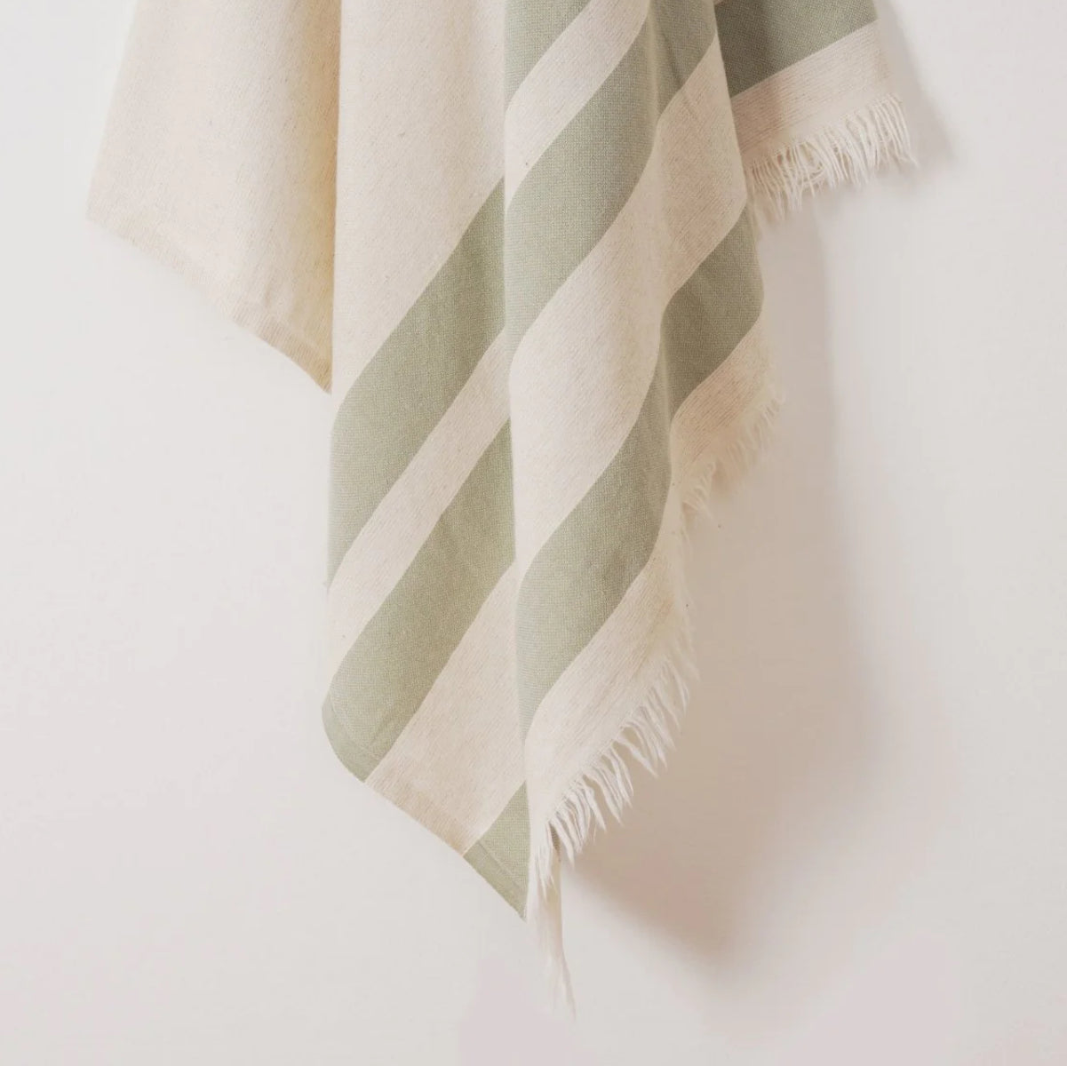 Faralya Linen Towel Green Tea Home on Darley Mona Vale