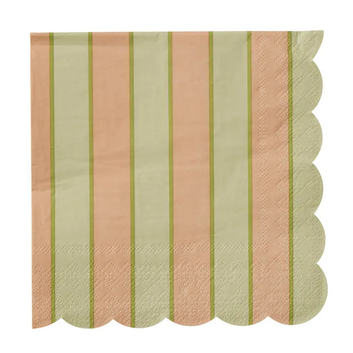 Carnival Peach/Green Napkins 20 pack 3PLY Home on Darley Mona Vale