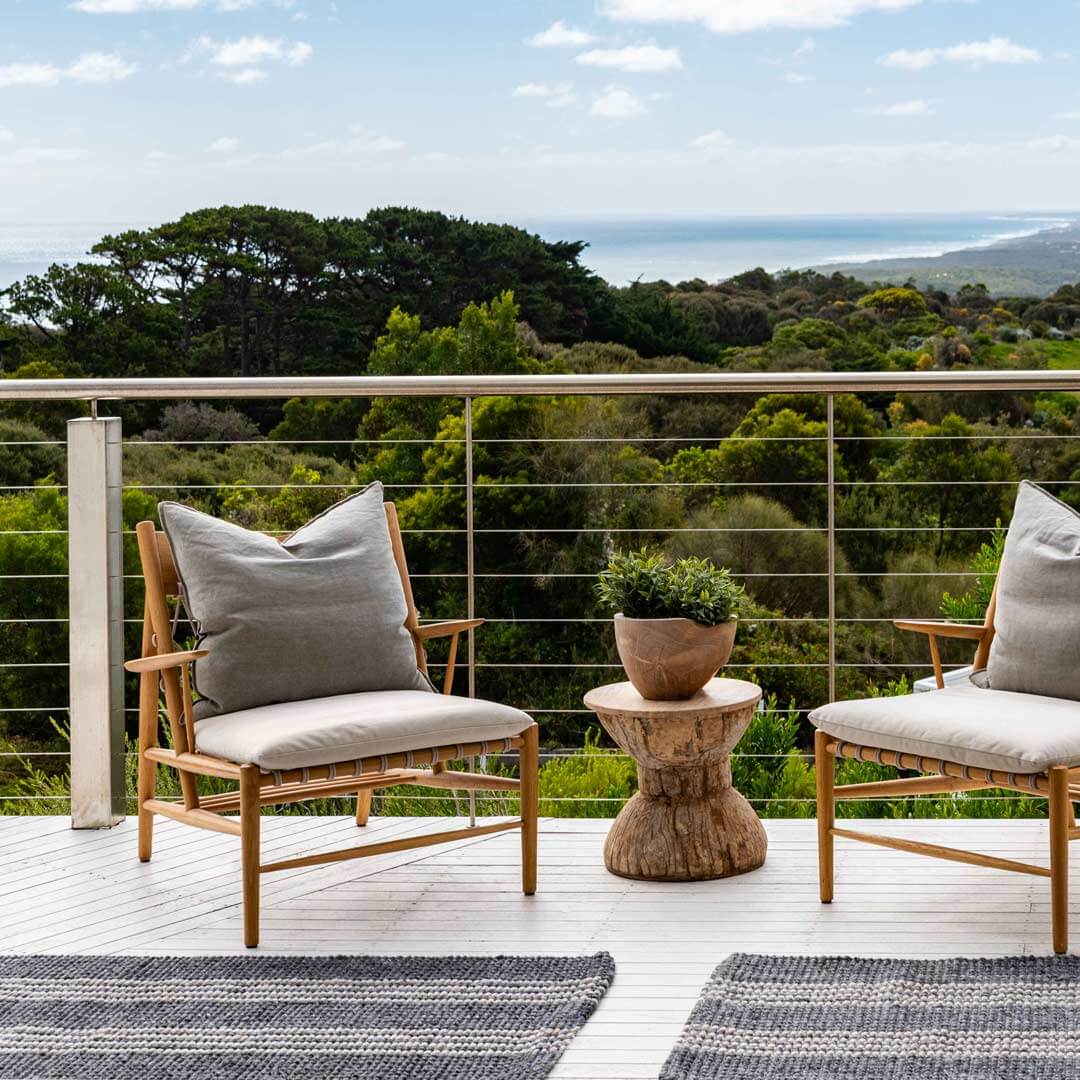 Cornell Slate/Natural Indoor/Outdoor Rugs-Home on Darley Mona Vale