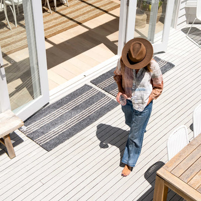 Cornell Slate/Natural Indoor/Outdoor Rugs-Home on Darley Mona Vale