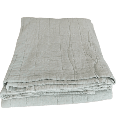 Daphne Stonewashed Cotton Reversible Quilted Bed Cover 230x200cm