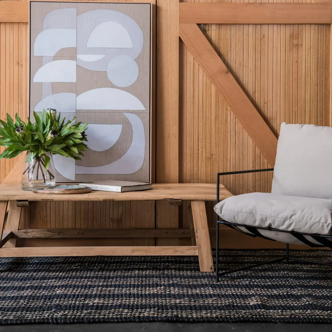 Jones Stripe Jute Rugs-PRE ORDER Home on Darley Mona Vale