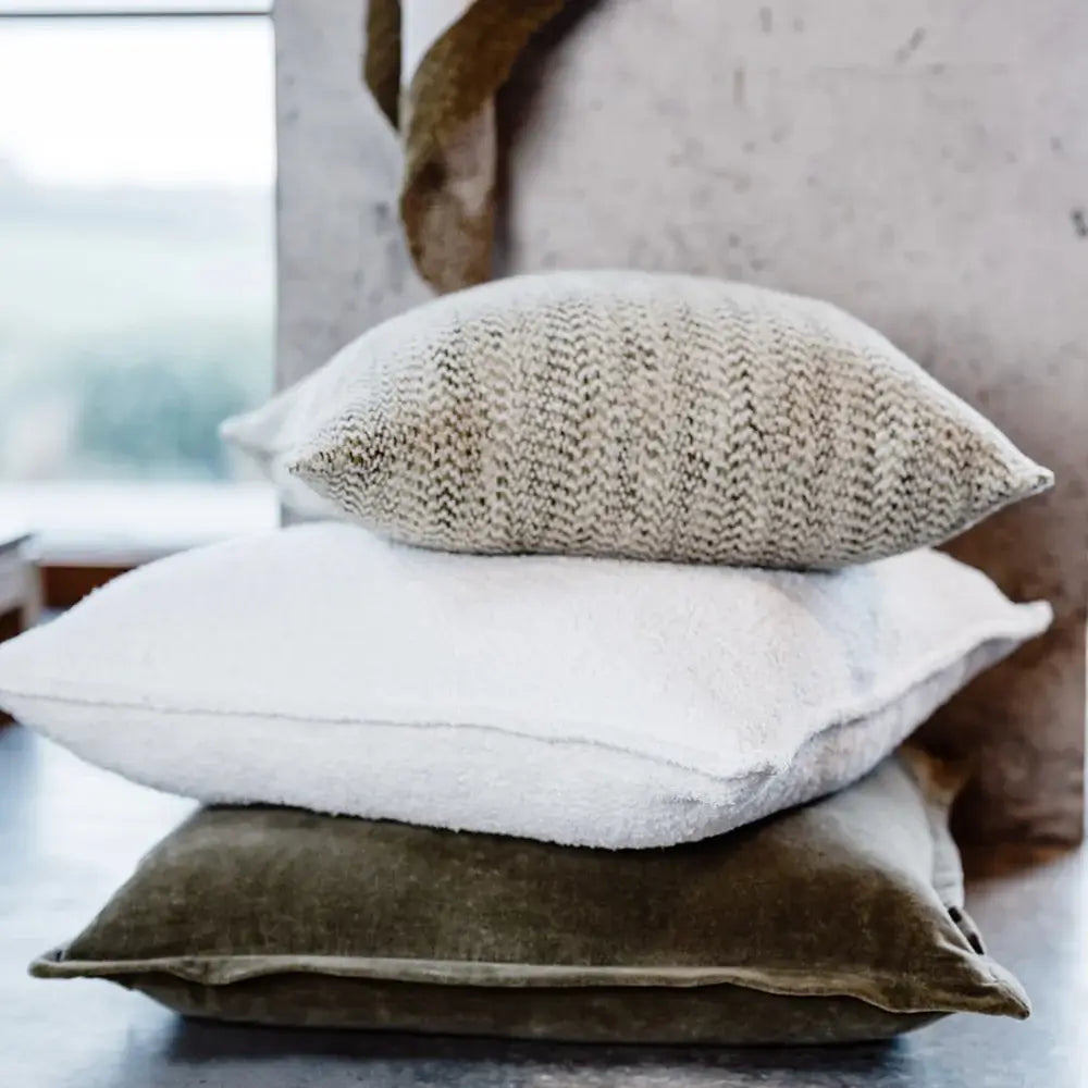 Kanso Cushion - Off White - Feather Filled Home on Darley Mona Vale