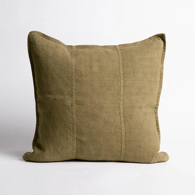 Luca Linen Cushion - Olive Home on Darley Mona Vale
