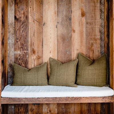 Luca Linen Cushion - Olive Home on Darley Mona Vale