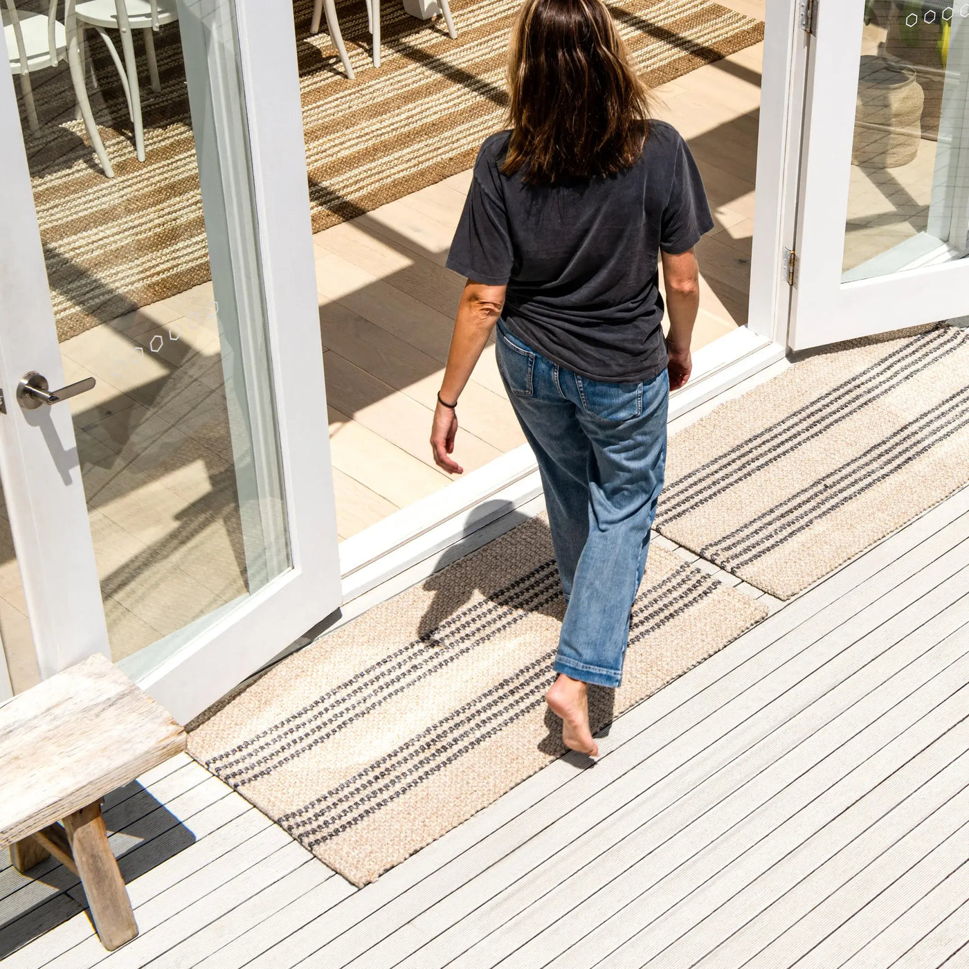 Macintosh Natural/Slate Indoor/Outdoor Rugs-PRE ORDER Home on Darley