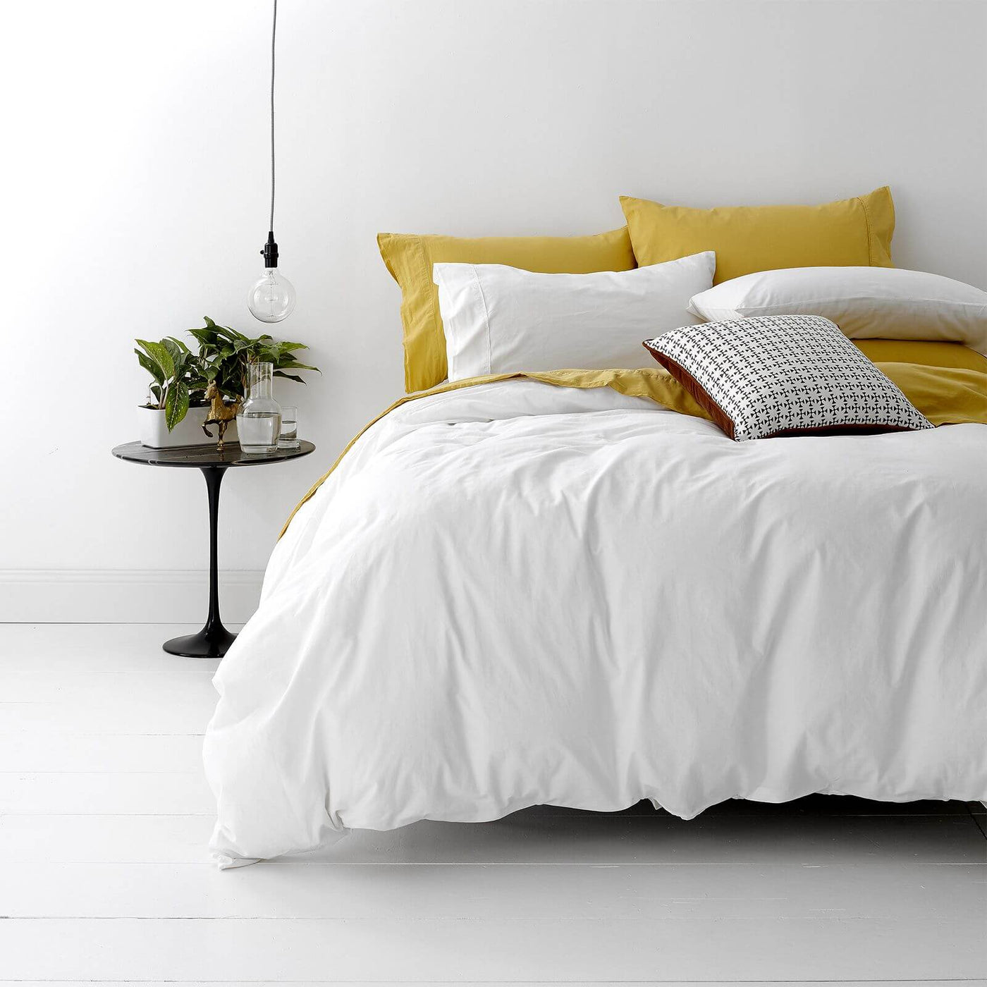 Park Avenue Vintage Washed Cotton Quilt Cover Set Super King Home on Darley