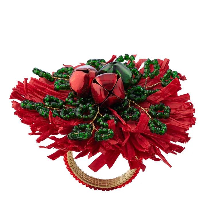 Raffia Napkin Ring/Bells Home on Darley Mona Vale