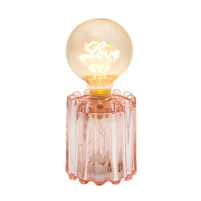 Sheridan Glass LED Lamp Pink "Love" Home on Darley Mona Vale