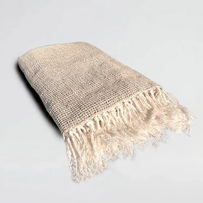 Solenne Throw Natural 200x130cm Home on Darley Mona Vale