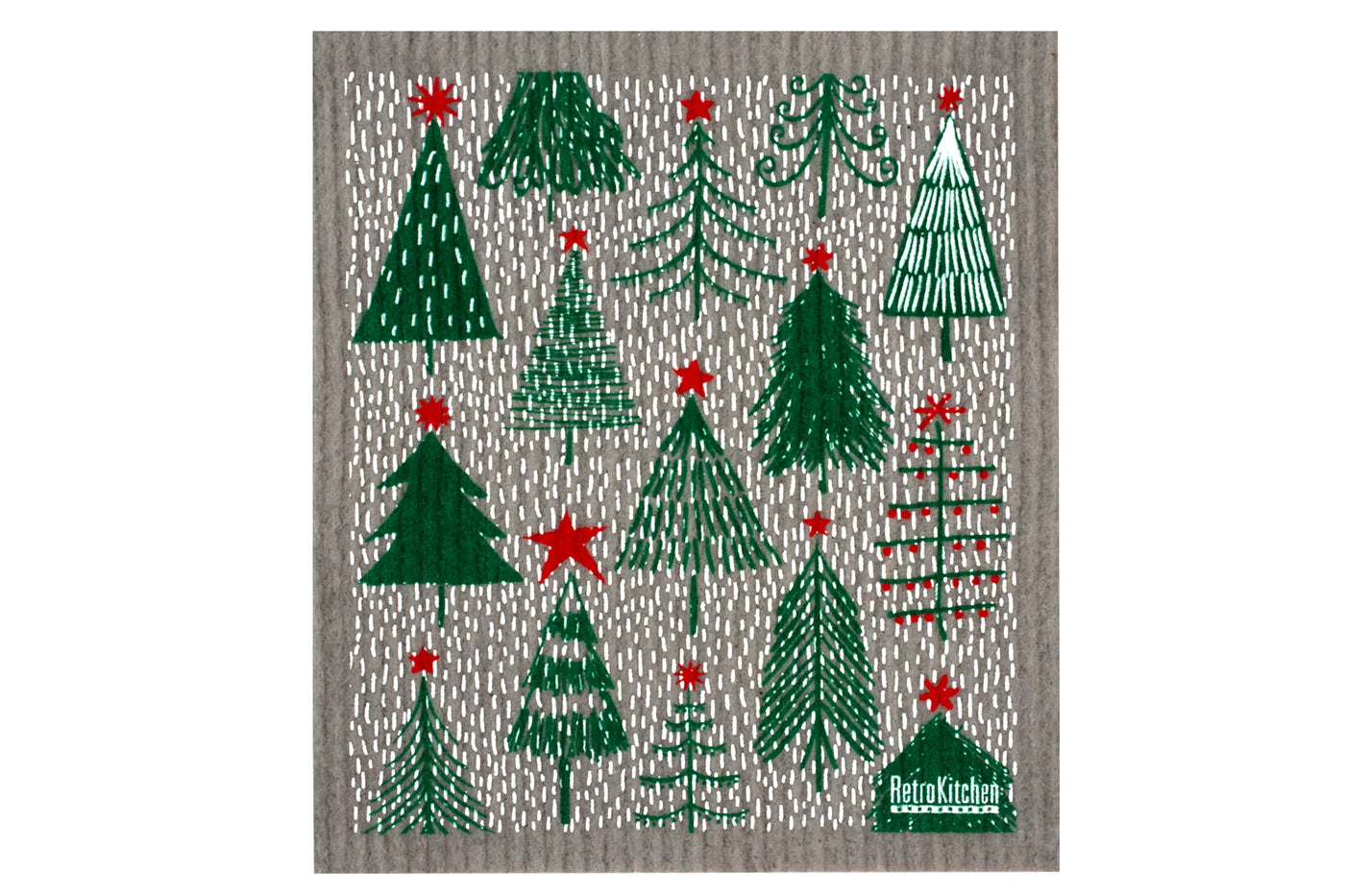 Sponge Cloth Christmas Forest 100% Compostable Home on Darley Mona Vale
