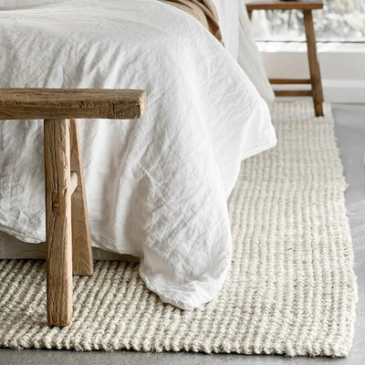Vincent White Wash Jute Rugs-PRE ORDER Home on Darley Mona Vale