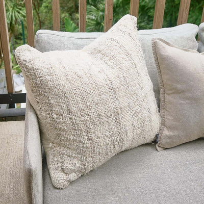 Wabi Cushion-recycled linen Home on Darley Mona Vale