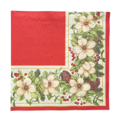 White Poin Red Napkins 20 pack 3PLY Home on Darley Mona Vale