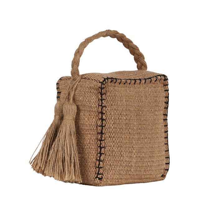 Stitch Jute Door Stop Nat/Black Home On Darley Mona Vale
