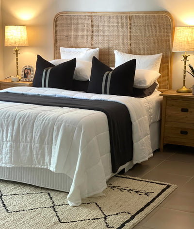 French Linen Padded Bed Cover Home On Darley Mona Vale