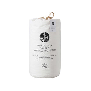 Home On Darley Cotton Quilted Mattress Protector