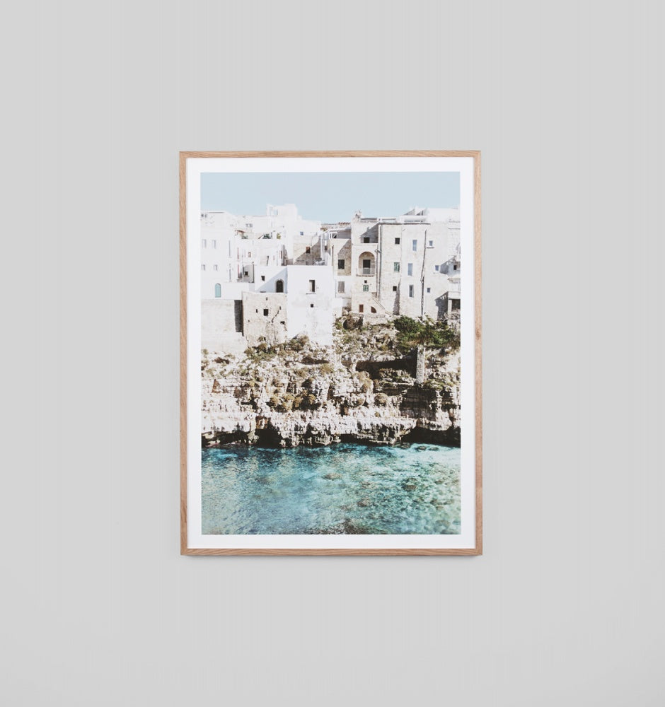 Amalfi Village Framed Print