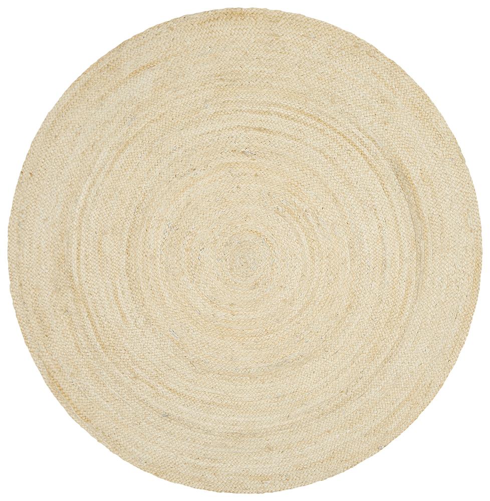 Jute Bleach Round Rug - Pre Order