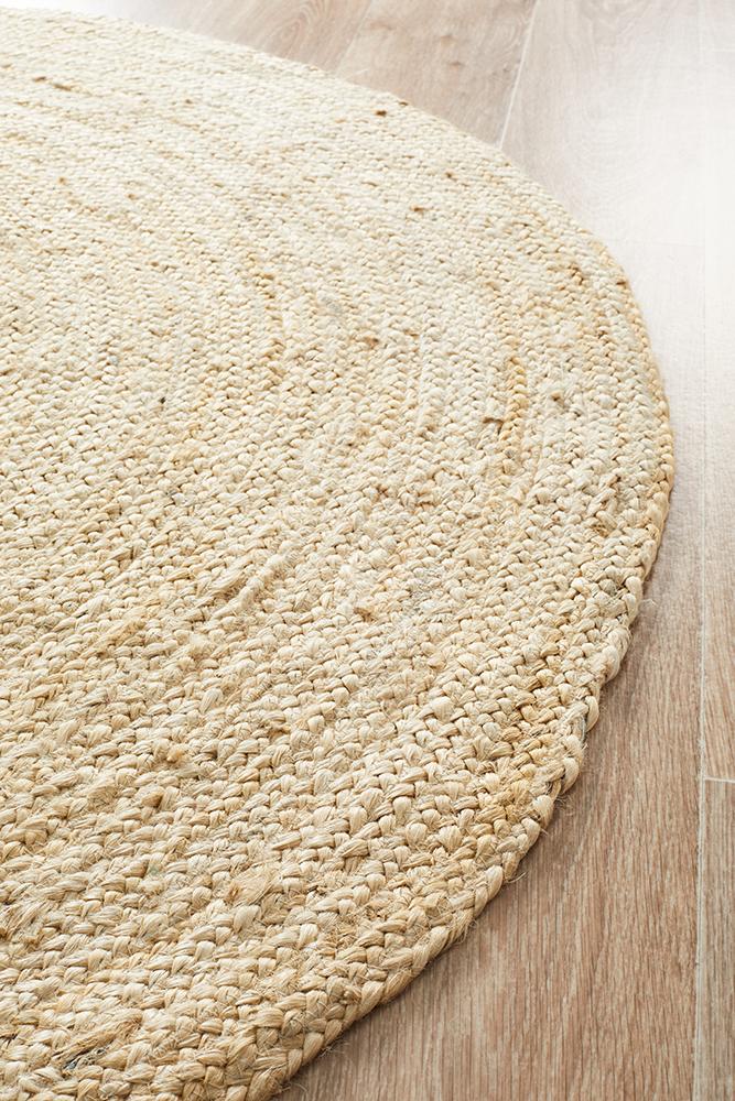Jute Bleach Round Rug - Pre Order