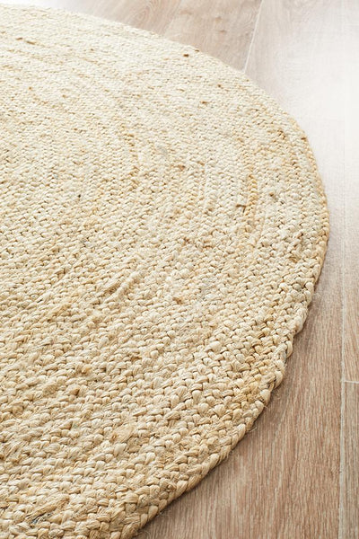 Jute Bleach Round Rug - Pre Order