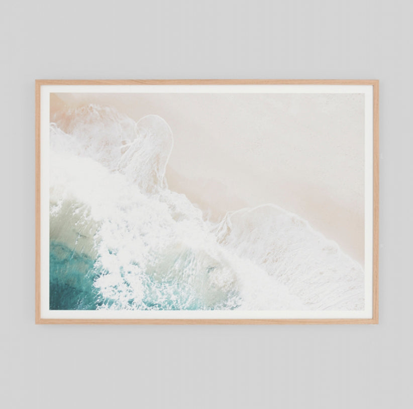 Aerial Shore Framed Print (Portrait or Landscape)