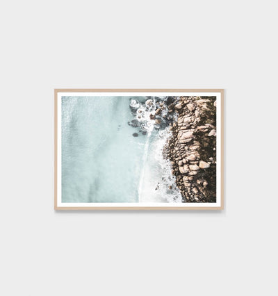 Blue Water Swell Framed Print (Portrait or Landscape)