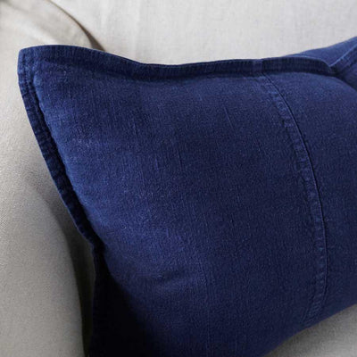 Luca Linen Cushion Navy - Home On Darley Mona Vale