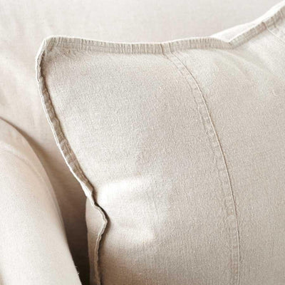 Eadie Luca Linen Cushion Natural - Home On Darley Mona Vale