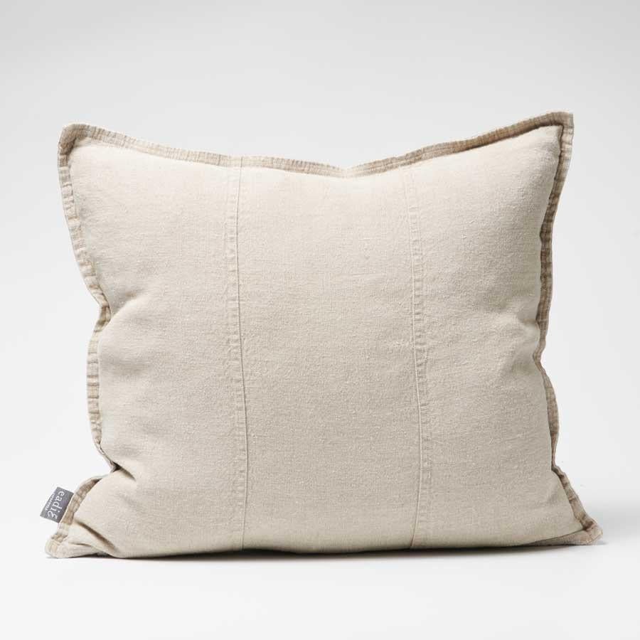 Eadie Luca Linen Cushion Natural - Home On Darley Mona Vale