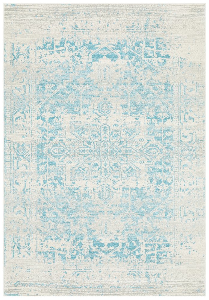 Evoke White/Blue Rug - Pre Order