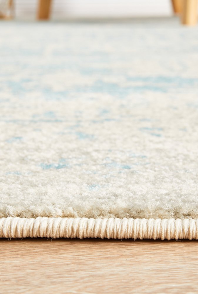 Evoke White/Blue Rug - Pre Order