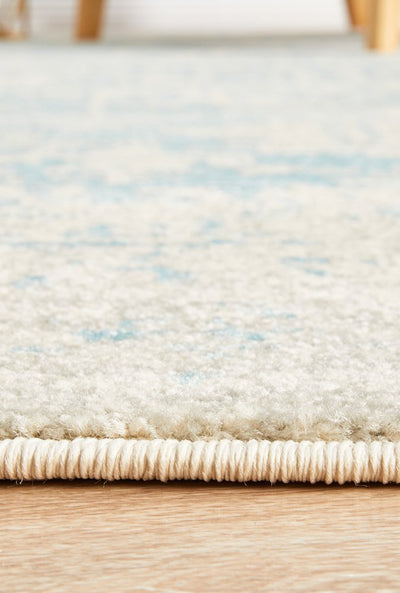 Evoke White/Blue Rug - Pre Order