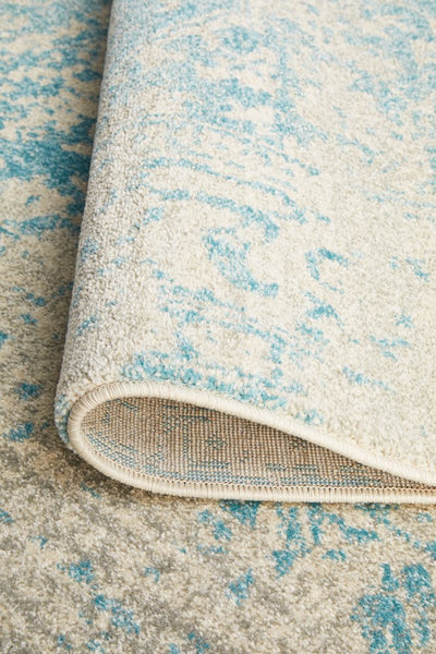 Evoke White/Blue Rug - Pre Order