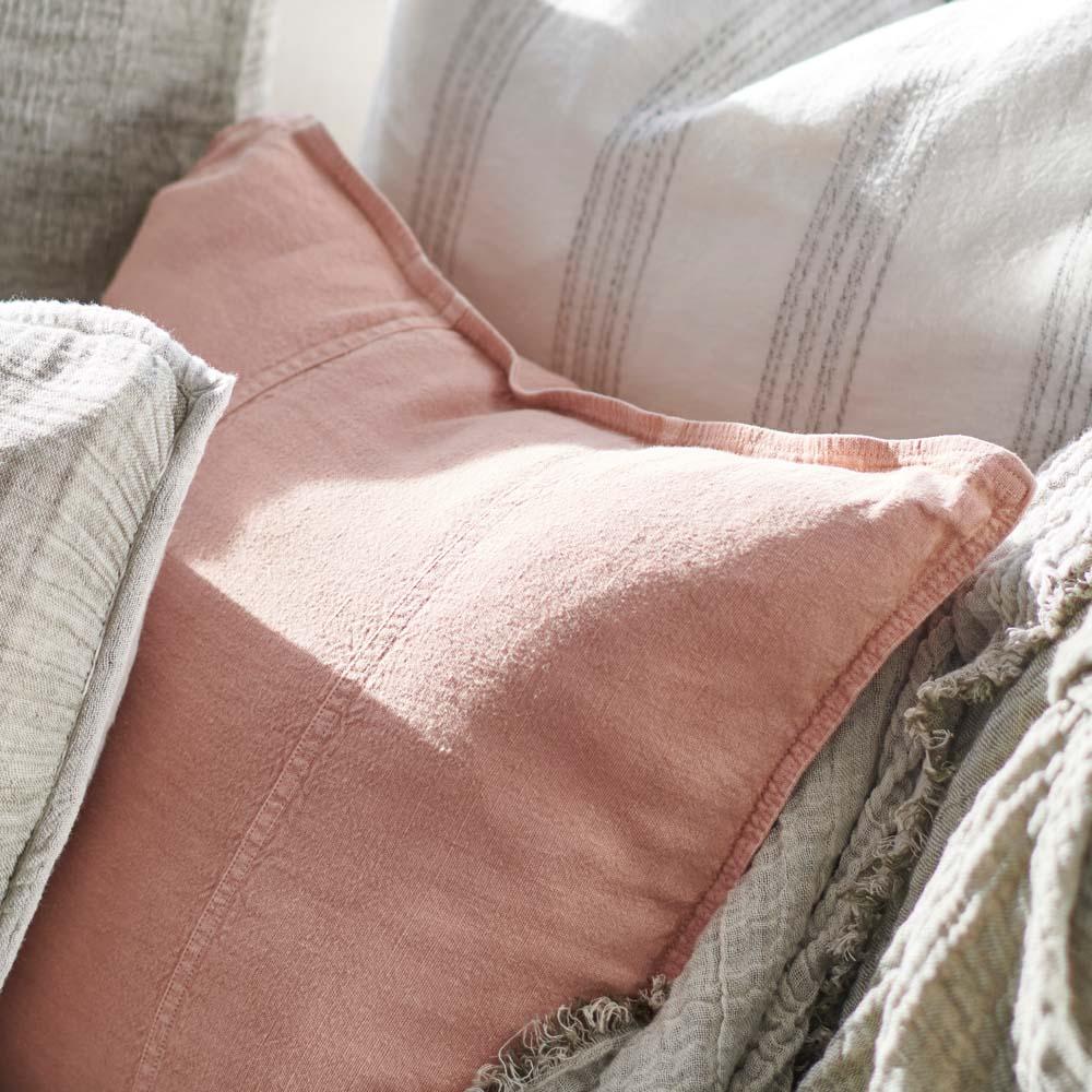  Home On Darley Luca Rose Dust Linen Cushion