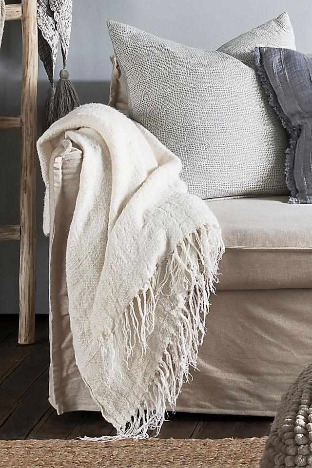Bedouin oversized throw 200 x 140 Ivory Home On Darley Mona Vale