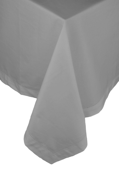 Home On Darley Mona Vale Hemstitch Table Cloth Grey