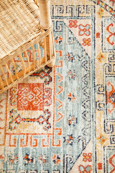 Legacy Sky Blue Polypropylene Rug - Pre Order