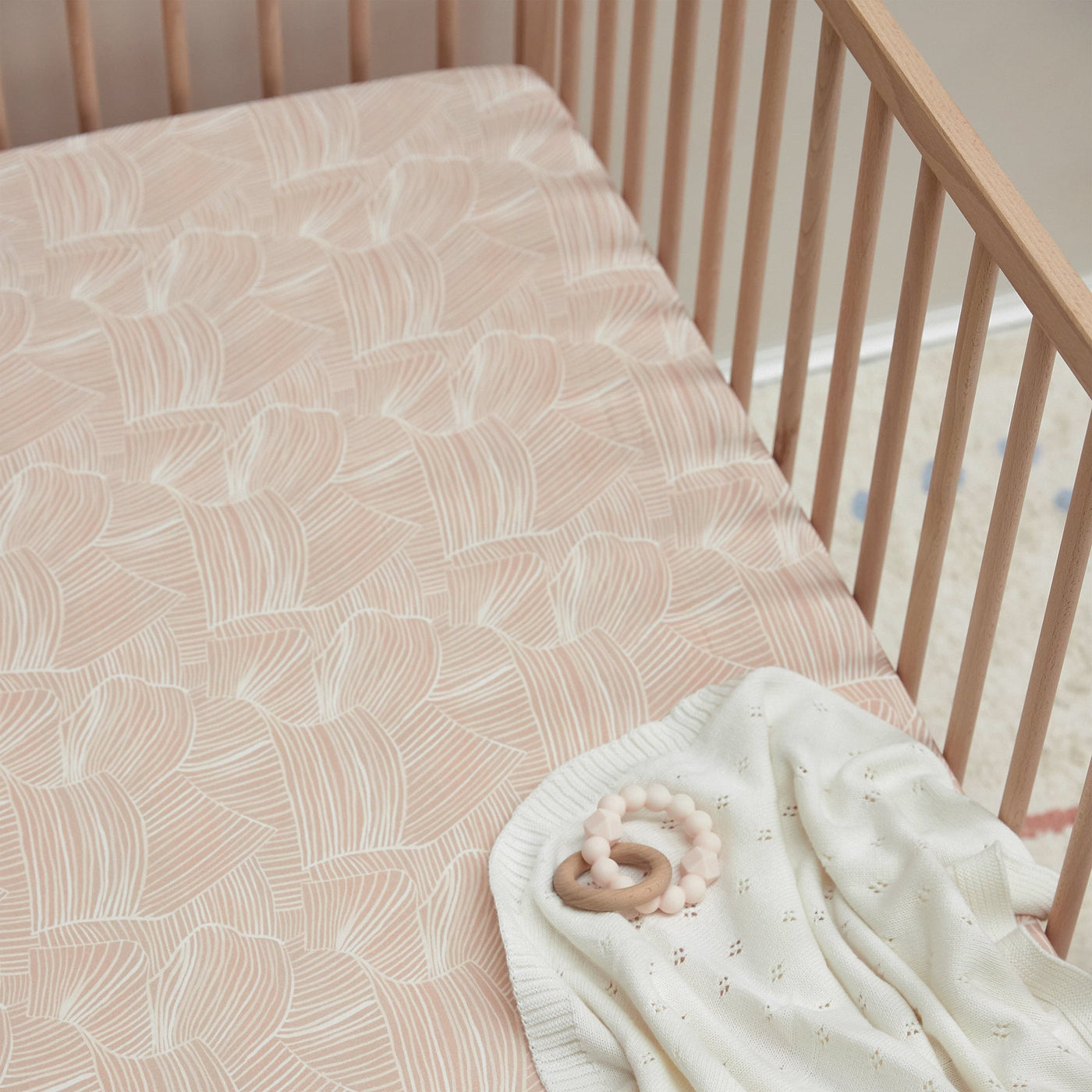 Rose Connected Organic Bamboo Cot Sheets