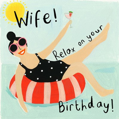 Wife, Relax On Your Birthday Sooshichacha Greeting Card Home On Darley Mona Vale Homewares