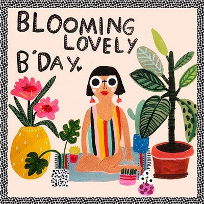 Blooming Lovely B'Day Greeting Card