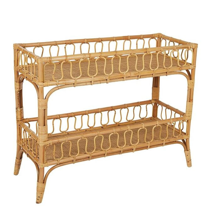 Saul Natural Rattan Console 104 x 42 x 80cm