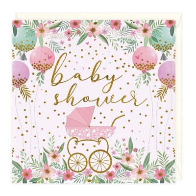 Gold Foil Baby Shower Greeting Card
