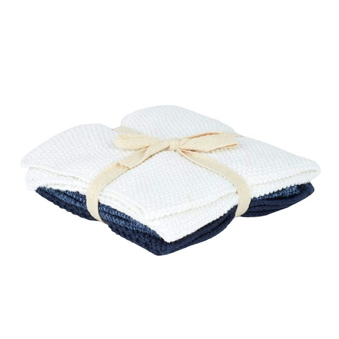 Bathe Cotton Cloth set of 3 - Navy